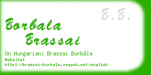 borbala brassai business card